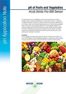 pH Measurement of Fruits and Vegetables | METTLER TOLEDO